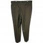 Claiborne Mens Size 40x32 Dress Pants Brown Herringbone Flat Front Pleated