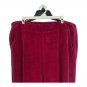 Kim Rogers Womens Burgundy Pants 1X Pull-On Stretch Cotton Blend Velour Fabric