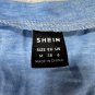 Shein Womens Blue Sleeveless Lace Trim Tank Top Medium M 38 Lightweight Casual