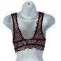 Victoria’s Secret PINK Lace High Neck Bralette XS Burgundy Soft Padded Lined