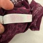 Victoria’s Secret PINK Lace High Neck Bralette XS Burgundy Soft Padded Lined