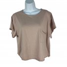 Threads 4 Thought Womens Organic Cotton & Modal Beige Pocket Tee Size M Casual Threads 4 Thought Womens Organic Cotton & Modal Beige Pocket Tee Size M Casual
