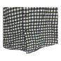 Lands End Mens Medium Plaid Button Down Shirt Navy Cream Classic Fit Casual