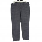Gap Womens Slim City Navy Print Khakis Size 4R Stretch Tapered Pants