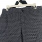 Gap Womens Slim City Navy Print Khakis Size 4R Stretch Tapered Pants