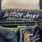 Justice Jeans Simply Low Rise Girls Size 8 Regular Medium Wash Denim Pants