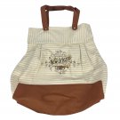 New Orleans Striped Canvas Tote Bag With Brass Instrument Print New Orleans Striped Canvas Tote Bag With Brass Instrument Print