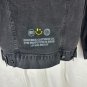 Maverick Black Denim Jacket Small Cotton/Spandex Embroidered Details