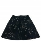 Fashion Bug Black Floral A-Line Skirt Womens Size 16 Cotton Polyester Lined Fashion Bug Black Floral A-Line Skirt Womens Size 16 Cotton Polyester Lined