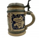 Vintage German Ceramic Beer Stein With Pewter Lid & Detailed Relief Scenes 0.5L Vintage German Ceramic Beer Stein With Pewter Lid & Detailed Relief Scenes 0.5L