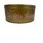 Vintage Ye Olde English Fruit Cake Tin Gold Round Collectible Container