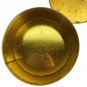 Vintage Ye Olde English Fruit Cake Tin Gold Round Collectible Container