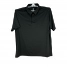Members Mark Mens XXL Performance Polo Black Heather Moisture-Wicking Stretch Sh