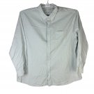 Hawker Rye Mens Baby Blue Button-Down Shirt 3XL 100% Cotton Regular Fit
