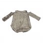 Btween Girls Metallic Velvet Cold Shoulder Top Size 14 Sequin Star Silver Dressy