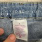 No Boundaries Womens Medium Wash Denim Jeans Size 3 Frayed Hem Casual Stretchy C