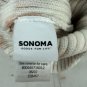 Sonoma Goods For Life Beanie Hat Tie-Dye Pattern One Size Beige & White