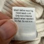 Sonoma Goods For Life Beanie Hat Tie-Dye Pattern One Size Beige & White