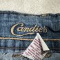 Candies Womens Denim Jean Shorts Size 5 Embroidered Pockets Cuffed Hem Stretchy