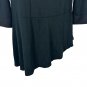 Karen Kane Black Asymmetrical Hem 3/4 Sleeve Tunic Top Size XS
