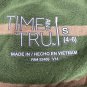 Time And Tru Sleeveless Striped Swing Dress Womens Small Green Tan Rayon Spandex