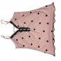 Pink Heart Print Pajama Set - Camisole & Shorts - Size Small