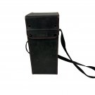 Vintage Sigma Camera Lens Case Black Leather Strap