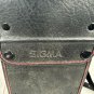 Vintage Sigma Camera Lens Case Black Leather Strap