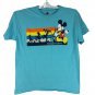 Disney Parks XL Walt Disney World Mickey & Friends Graphic T-Shirt Teal Cotton