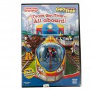 Fisher-Price GeoTrax Team GeoTrax All Aboard DVD Two Animated Episodes NTSC