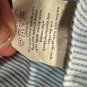 Kenneth Cole Reaction Mens Blue Striped Dress Shirt M Regular Fit Non-Iron