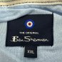 Ben Sherman Mens Casual Button-Down Stretch Striped Shirt Size 2XL Blue Green
