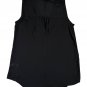 Maurices Womens Sleeveless Button-Up Blouse Small Black Relaxed Fit Casual Top
