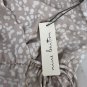 Nine Britton Womens Beige & White Polka Dot Wrap Top Tie Waist Size Small