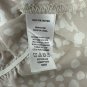 Nine Britton Womens Beige & White Polka Dot Wrap Top Tie Waist Size Small