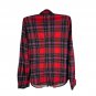 Plaid Long Sleeve Shirt By Urban Girl Size XL Red & Black Polyester Casual