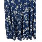Hotouch Womens Floral Print Navy Blue Short Sleeve A Line Dress Size XL
