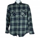 Filter Mens Plaid Long Sleeve Button Down Flannel Shirt Size Large Cotton Blend