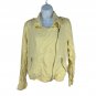 Maurices Yellow Asymmetrical Zip Front Jacket Size M Womens Casual Wear