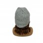 Handmade Crocheted Light Gray Womens Beanie Hat Soft Knit Winter Accessory