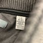 Van Heusen Mens Grey Pullover Sweater L 16-16.5 Button Neck Casual Lightweight