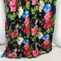 Focus On Simple Stylish Womens Floral Maxi Dress Large Navy Pink Multicolor