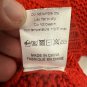 Brick Red Acrylic Knit V-Neck Sweater XX-Large Cable Knit Pullover Design
