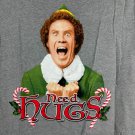 Elf Movie Need Hugs Graphic T-Shirt XL Briefly Stated Gray Christmas Elf Movie Need Hugs Graphic T-Shirt XL Briefly Stated Gray Christmas