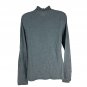 Croft & Barrow Womens Grey Mock Turtleneck Long Sleeve Top Size S Stretchy