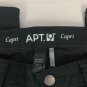 APT.9 Black Womens Capri Pants Size 8 Stretch Comfortable Fit Casual Modern