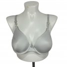 Vanity Fair Womens Underwire Push-Up Bra Light Gray 36C Nylon/Spandex Good