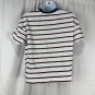 No Boundaries Womens Striped Tie-Front T-Shirt L 11-13 Red/White/Navy Casual