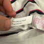 No Boundaries Womens Striped Tie-Front T-Shirt L 11-13 Red/White/Navy Casual