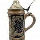 Vintage German Lidded Beer Stein Bremen Roland & Rathaus Design Pewter Lid 0.5L Vintage German Lidded Beer Stein Bremen Roland & Rathaus Design Pewter Lid 0.5L